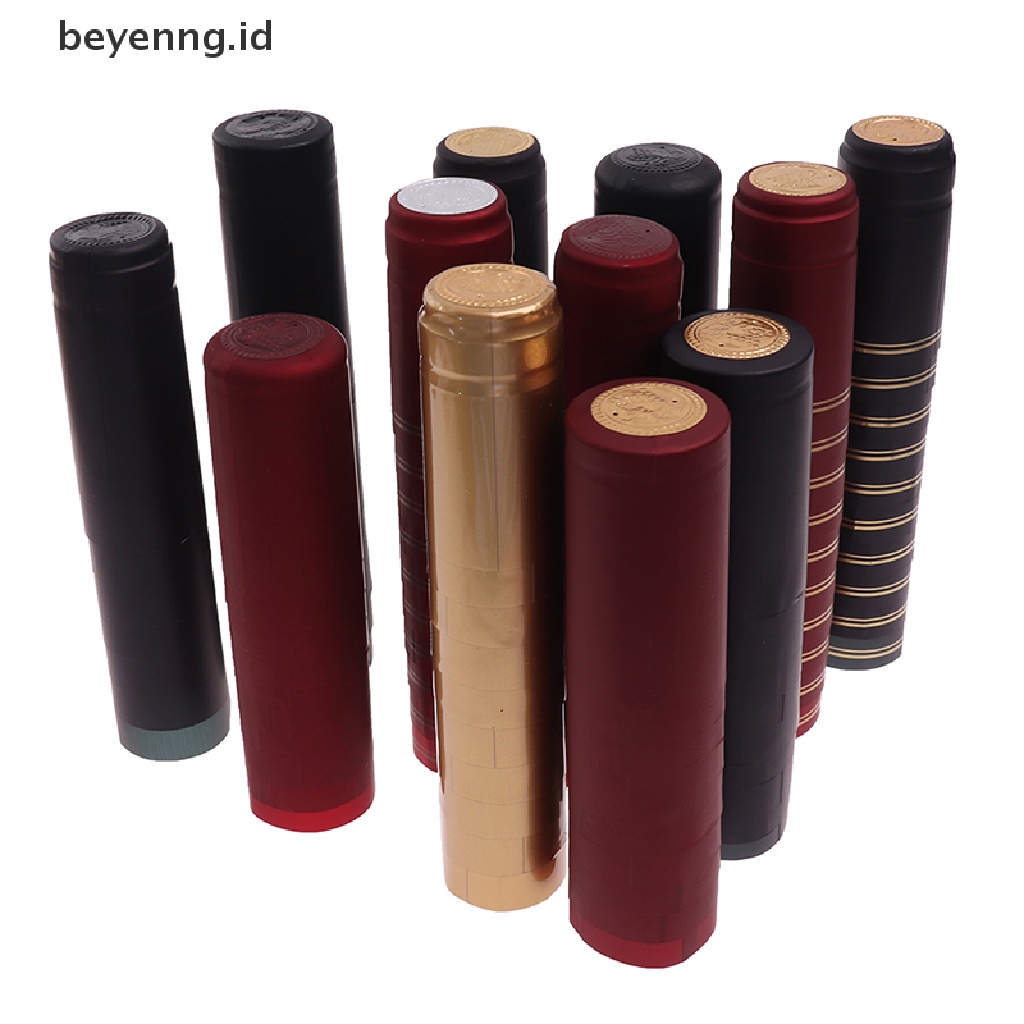 Beyen 10pcs PVC Heat Shrink Cap Bar Perlengkapan Pesta Untuk Home Brewing Wine Bottle ID