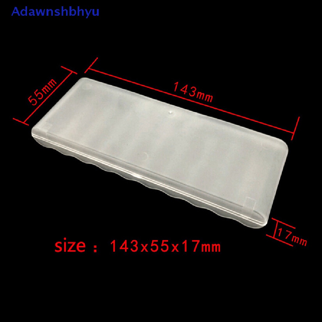 Adhyu Kotak Penyimpanan case cover holder Plastik Portable Untuk 10pcs AA ID