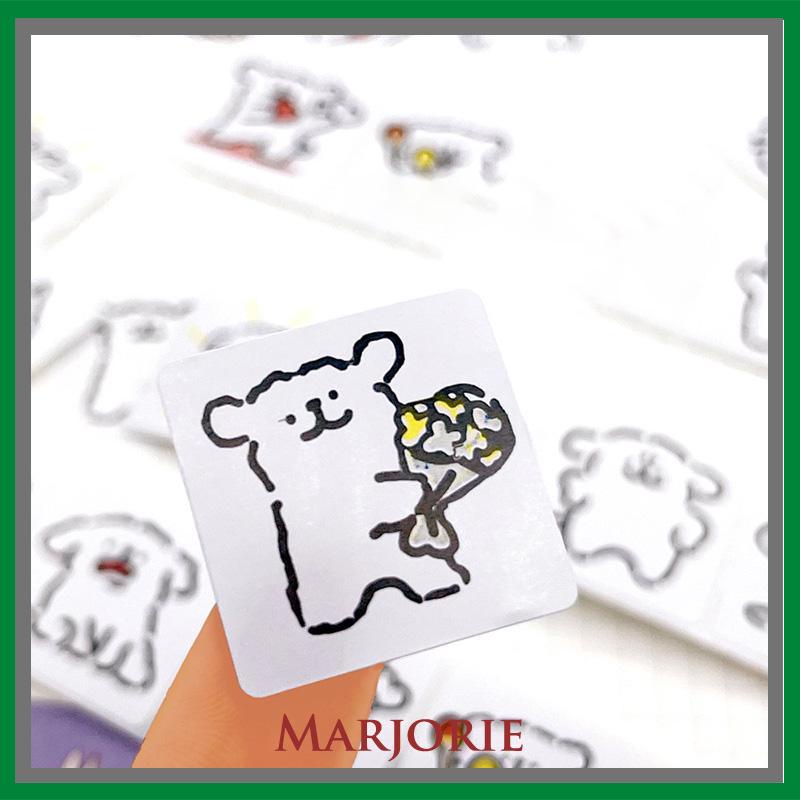 Kartun Lucu Bahan Scrapbook Sticker Melody Crayon Shin-chan Line Dog DIY Stiker Dekoratif-MJD