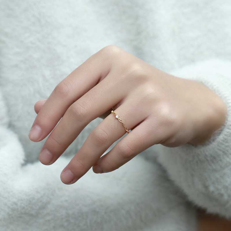 Gaya Vintage Cincin Sederhana Salib Perak Emas Berlian Kristal Baja Titanium Wanita Fashion Perhiasan Pernikahan Pertunangan Rings Adjustable Size