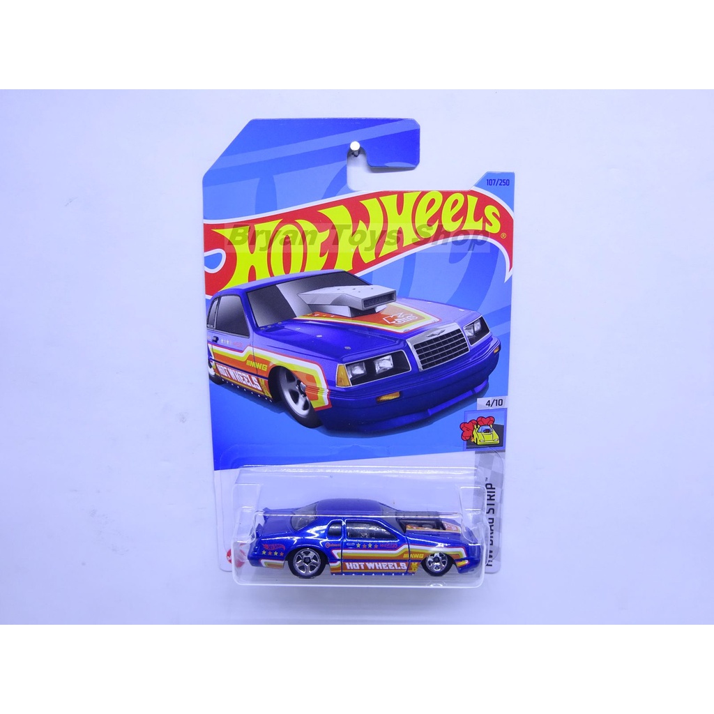 Hot Wheels 86 Ford Thunderbird Pro Stock Biru Tua Orange