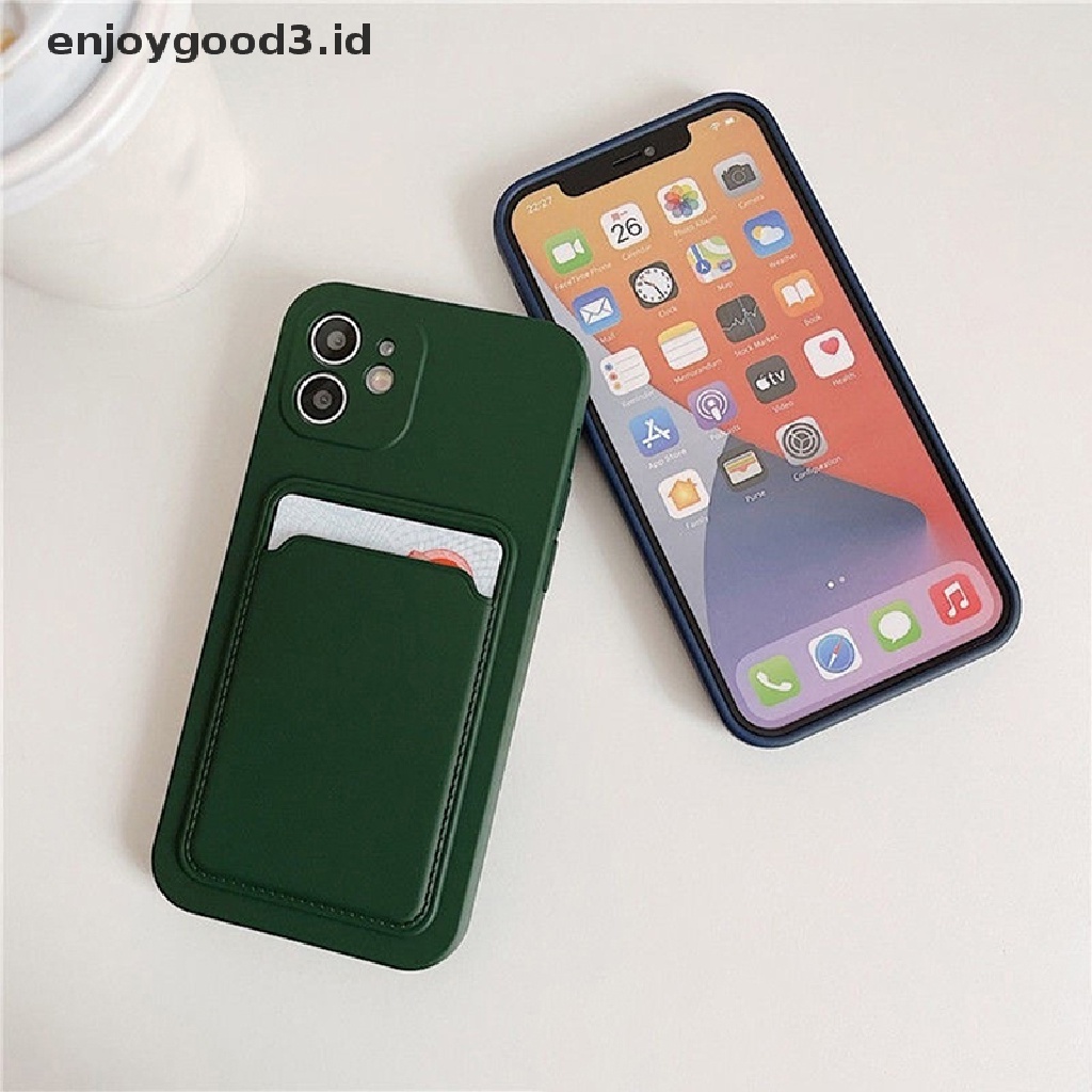 IPHONE [Rready Stock] Untuk Magsafe Klip Kartu Kulit Magnetik Untuk Iphone14 13 12 Pro Max 13 12 Mini Magnetic Card Holder Bag Phone Case Aksesoris (ID)