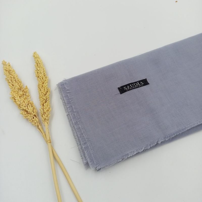 hijab segiempat saudia rawis size 115x115/hijab kerudung segimpat saudia rawis warna abu tua