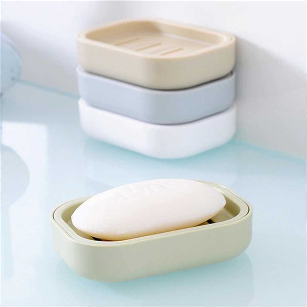 (BISA COD) FTIHSHP Bio Rak Sabun Mandi 2 Lapis Container Soap Drain Box - BIZ001