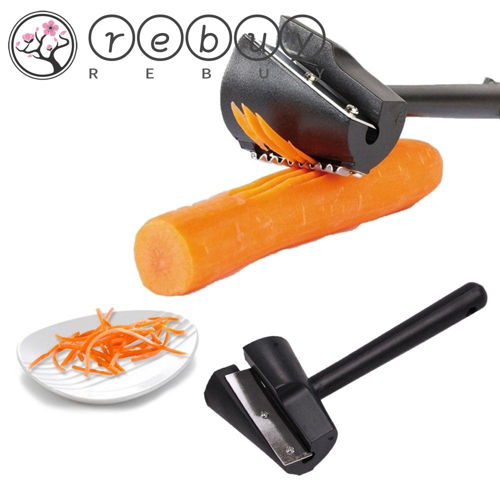 REBUY Wave Type Vegetable Tools Potato Kitchen Accessories Fruit Vegetable Slicer Kitchen  Supplies Carrot Peeler Shredder Roll Flower Decorative Carrot Curler Spiral Shred Cutter/Multicolor