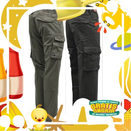 CELANA CARDINAL CARGO PANJANG ORIGINAL PROMO / celana GI cardinal original 100%/ hitam oren ungu tos