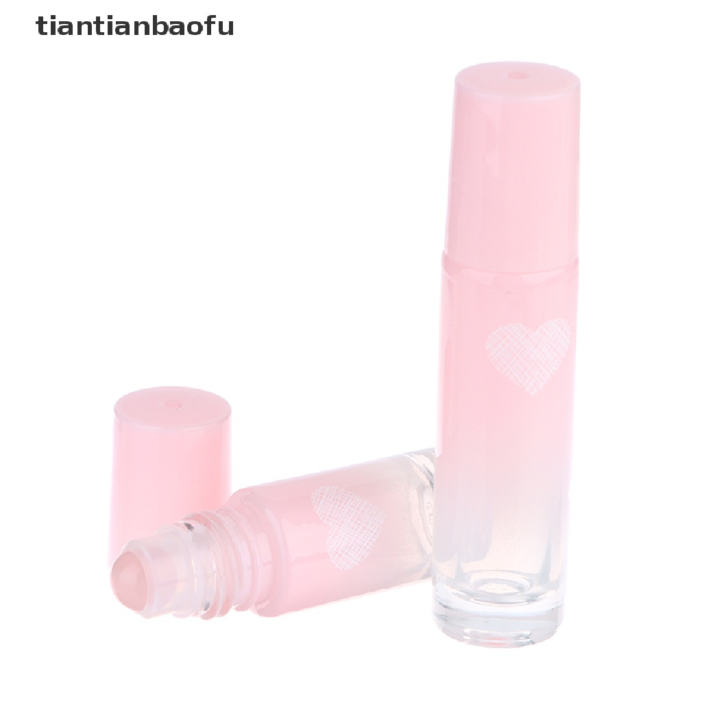 [tiantianbaofu] 5/10ml Pink Kaca Roll On Botol Kosong Roller Ball bottle Butik