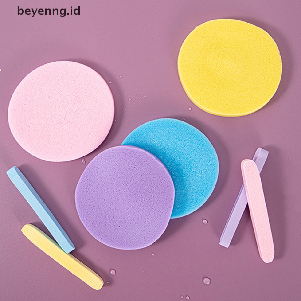 Beyen 48Pcs Spons Pembersih Terkompresi Puff Kosmetik Facial Clean Washing Pad Sponge ID