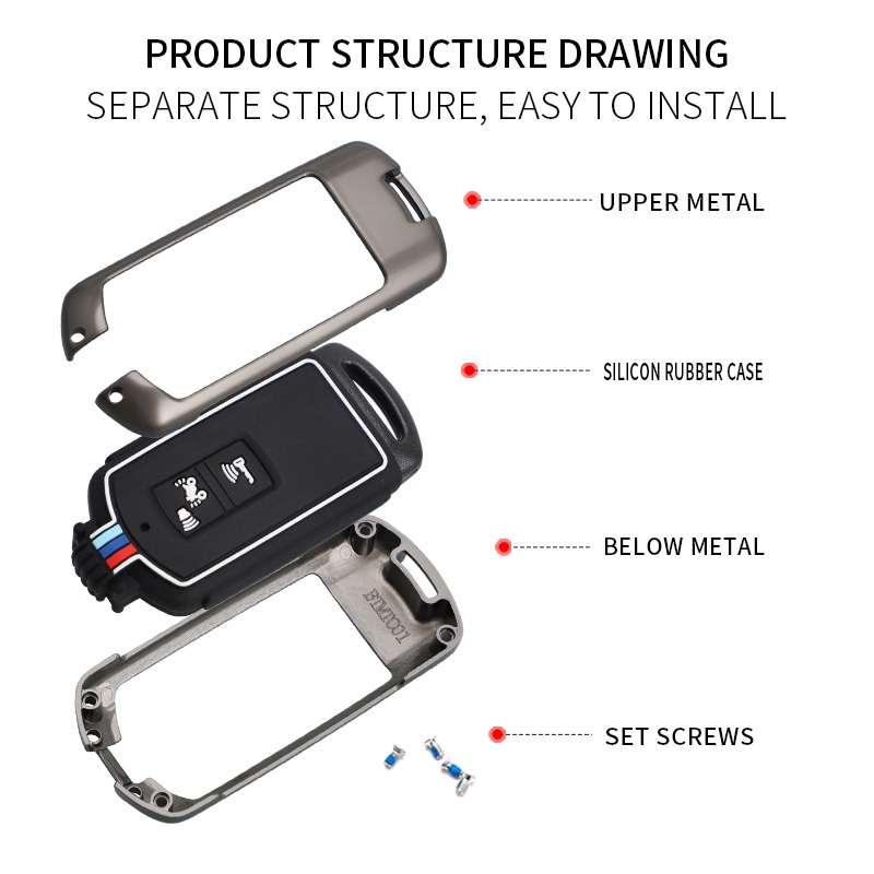 2kancing Cover Case Kunci Remote Mobil Motor Untuk Honda Pcx150 VARIO SH125 Super Cub C125 Scooter Key Holder Shell Keychain