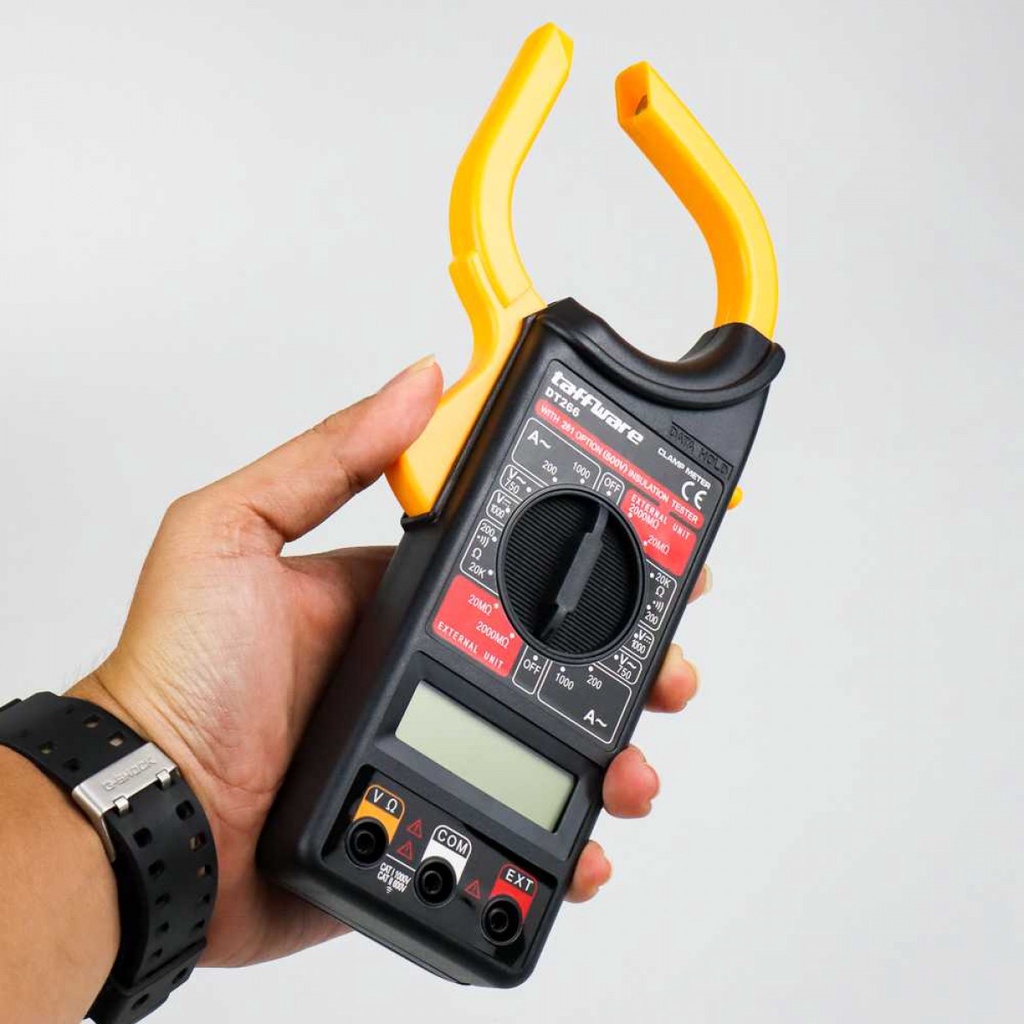 Taffware Digital Clamp Multimeter Tang Ampere Pengukur Arus Listrik