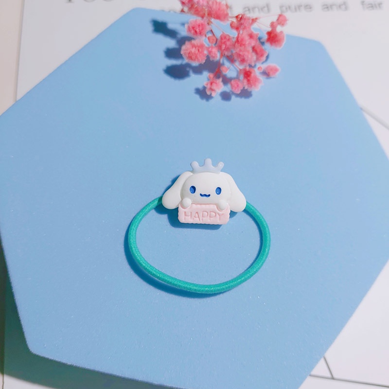 2Pcs kuciran rambut anak imut motif cinnamoroll / ikat  rambut sanrio sepasang kartun jepang