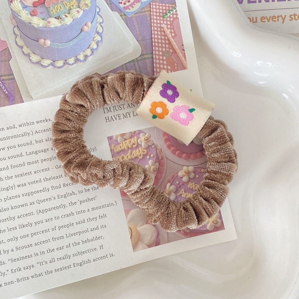 1 Pc Kunciran Rambut Karet Gelang Lucu Polos [068]