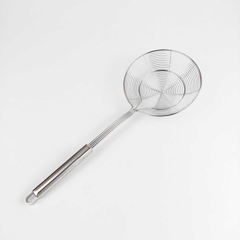 (BISA COD) FTIHSHP SPIMMER Saringan Masak Stainless Steel Spider Mesh Strainer - KT399