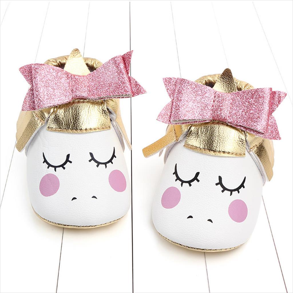 Sepatu Bayi Prewalker Perempuan 0-12 Bulan Baby Shoes Shoe Cewek 0-12 month murah A03 Unicorn Gold