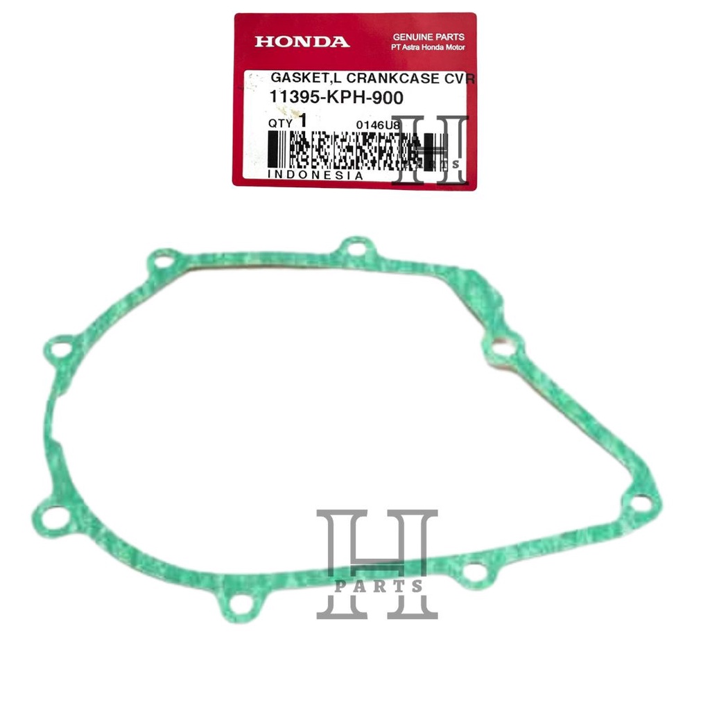 PAKING BAK MAGNET KIRI GASKET L CRANKCASE COVER KHARISMA SUPRA X 125 KARBURATOR FI 11395-KPH-900 ASLI ORIGINAL AHM HGP HONDA