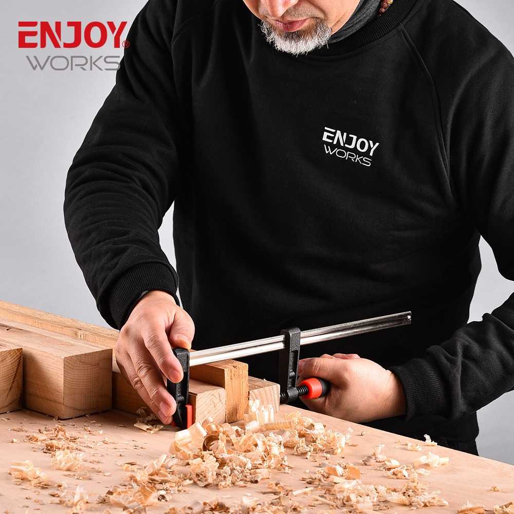 (BISA COD) FTIHSHP ENJOYWORKS Penjepit Kayu F Clamp Handle-C Woodworking Clamp Carpentry - ECF405