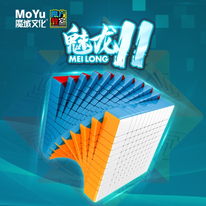 Rubik 11x11 Moyu MFJS Meilong Stickerless Original Rubik 11x11x11