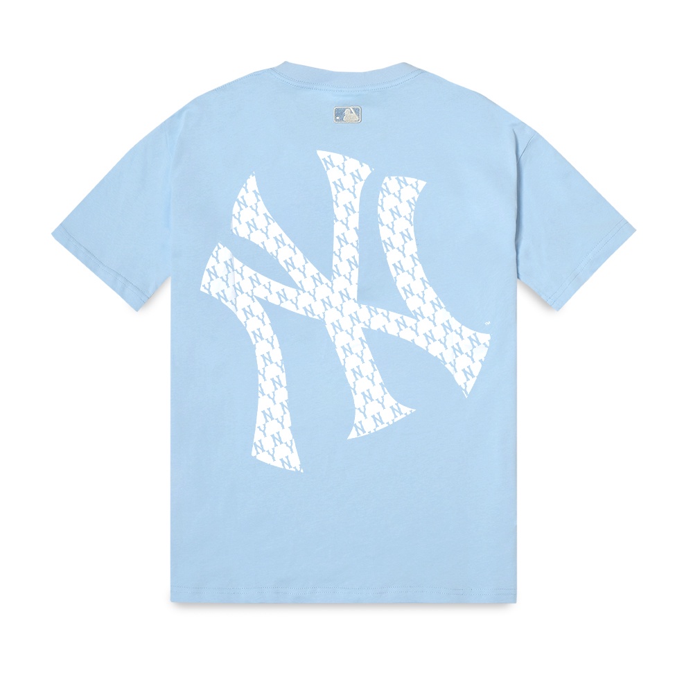 M7B NY Yankees Monogram Mega Logo T-Shirt Light Blue