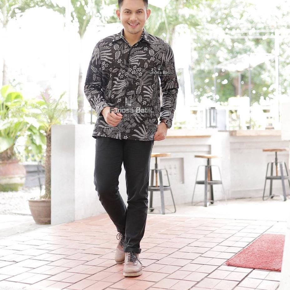 Furiosa Batik Kemeja Batik Pria Modern Lengan Panjang Casual Modis Slim Fit Trendy Masa Kini OL 162 butikdian