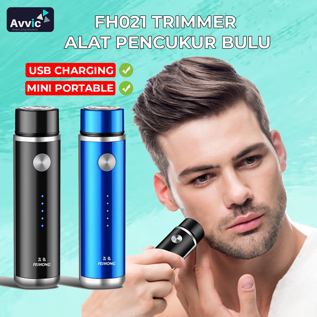 Feihong Alat Cukur Elektrik Mini Portable Beard Shaver Alat Cukur Jenggot Rechargeable