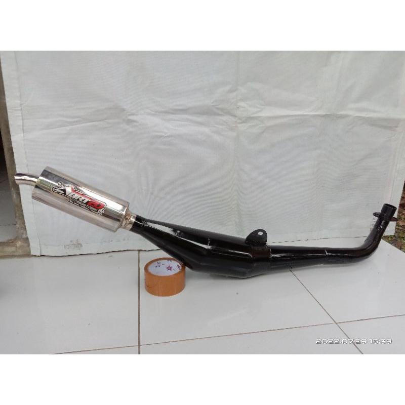 knalpot fiz r standar racing gembung hitam sliencer croum rcb
