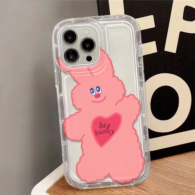 IPHONE Soft Phone Case Kompatibel Untuk Iphone14 13 11 12 Pro XS Max X Xr7 +8 Plus Casing Lucu Transparan TPU Silikon Shockproof Cover