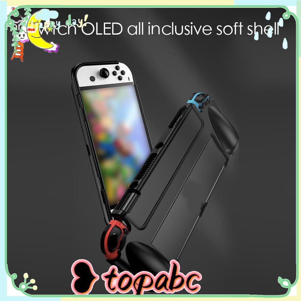 Top Untuk Nintendo Switch OLED Aksesoris Gaming Skin Cover Silicone Host Protection Case