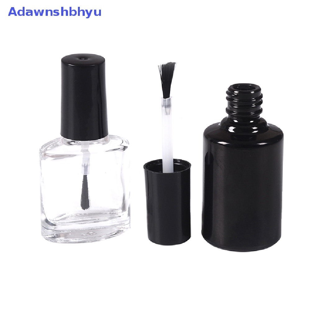 Adhyu 10/15ml Botol Kutek Kosong Kaca Bening Dengan brush refillable manicure tool ID