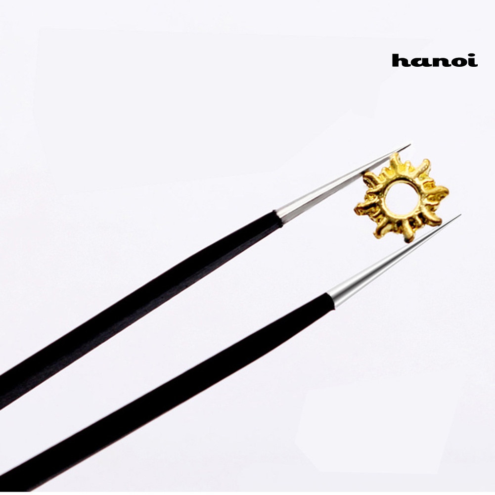 Hi * Stainless Steel Kepala Ganda Nail Art Nippers Pinset Klip Berlian Imitasi Pemetik Permata