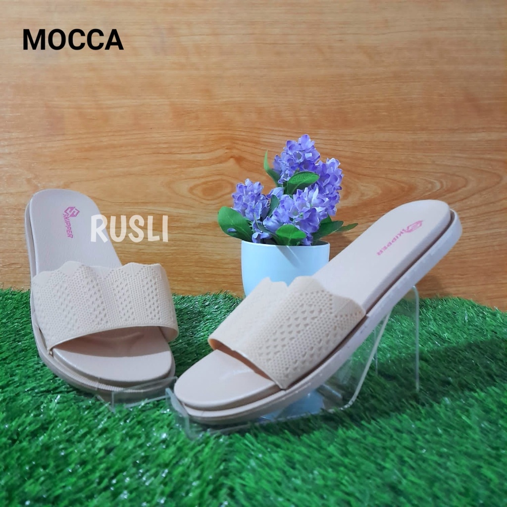 (COD) Sandal Santai Teplek Wanita Jelly Import Balance 956