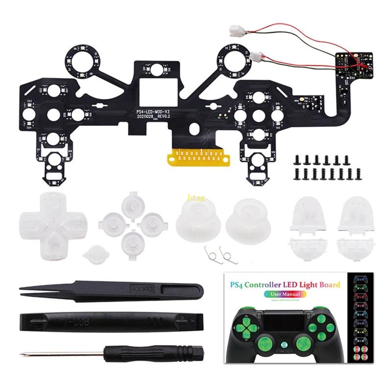 Btsg Untuk Controller Game Nirkabel Modifikasi Lampu LED Warna Papan Pemancar Cahaya