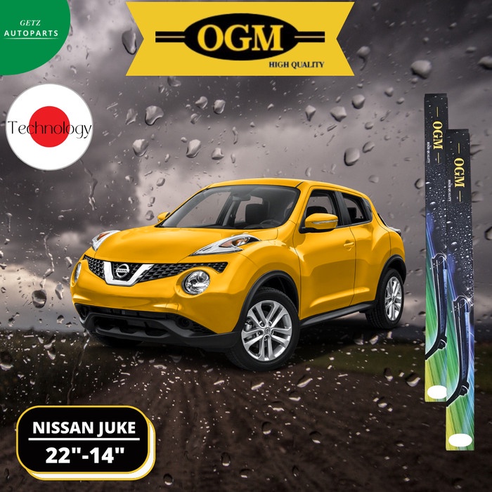 Wiper Frameless Mobil Nissan Xtrail Juke Sepasang Hybrid OGM SUPER BERSIH Bosch