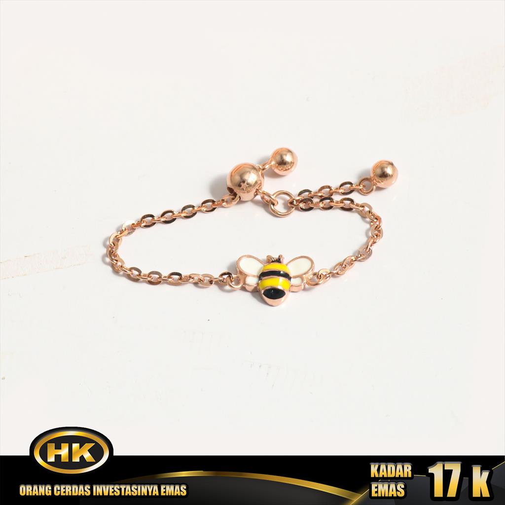 HK Mustika Gold - Cincin Emas 17K - Serut