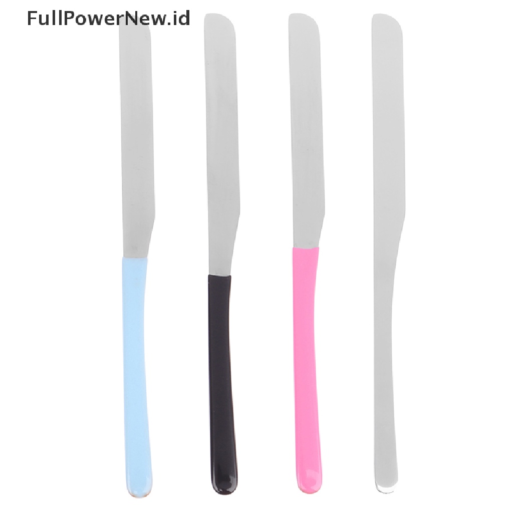 Power Stainless Steel Makeup Toning Spatula Mixing Stick Foundation Alat Pencampur Krim ID