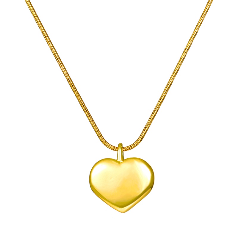 [AYBX] Wanita Fashion Pendek Rantai Kalung Wanita Sederhana Cinta Hati Liontin Choker Halloween Accesso