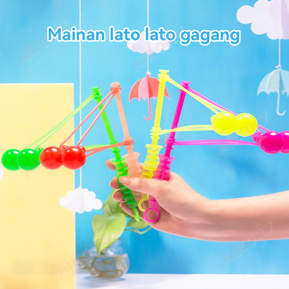 Aikoky Mainan Lato Lato Gagang Mini Kecil / Latto Latto Matic / Etek Etek