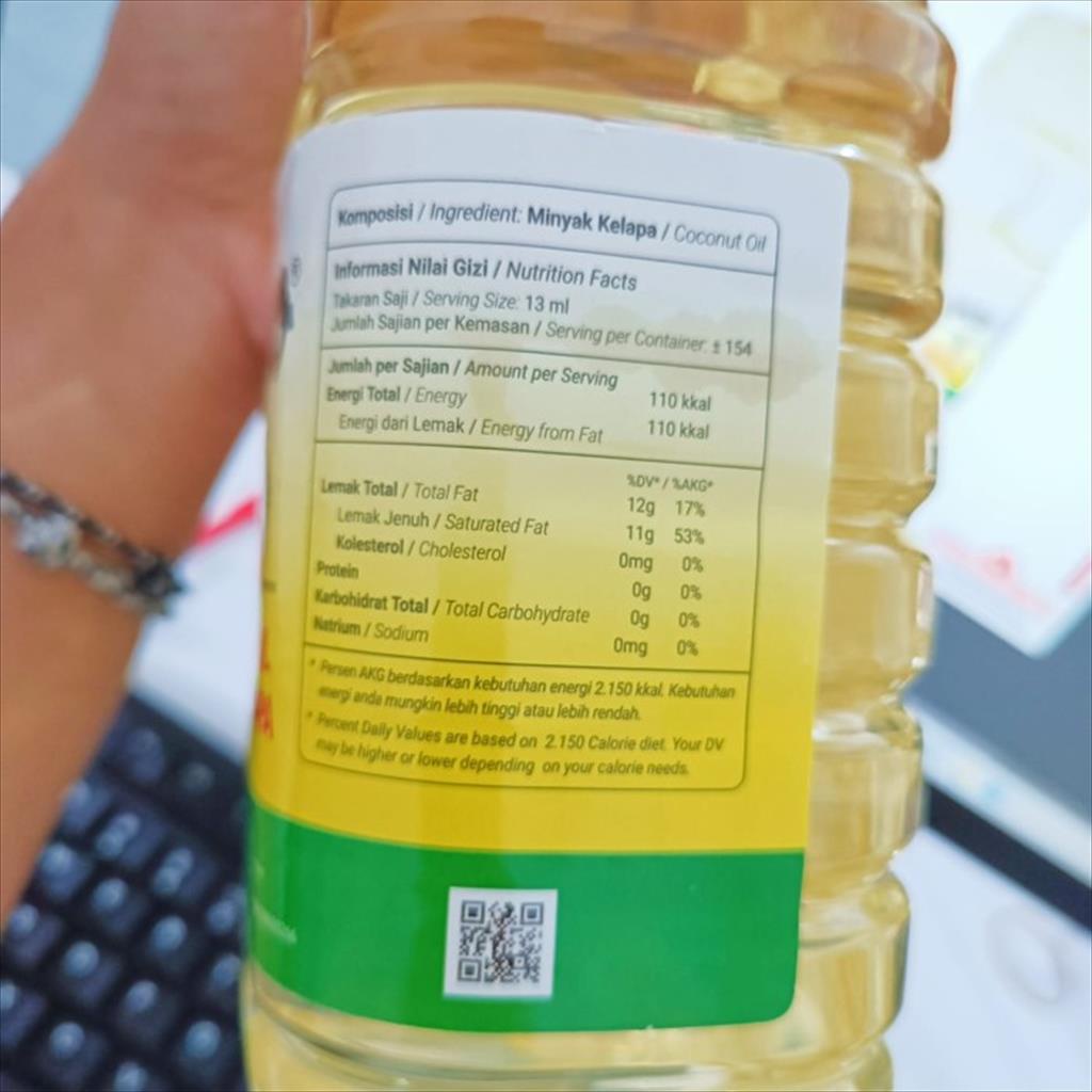 Barco Minyak Goreng Kelapa Botol 2 Liter Coconut Cooking Oil Halal