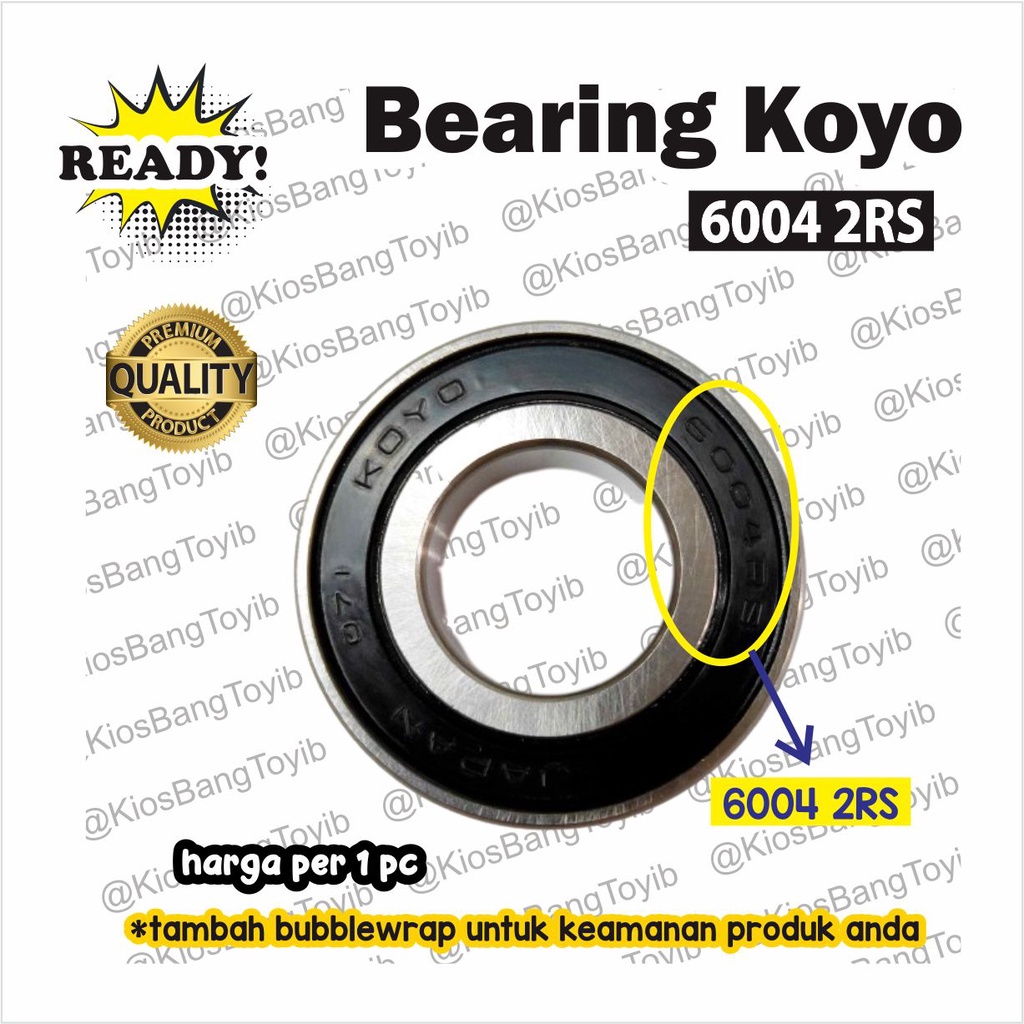 Bearing Laher 6004 2RS As Roda Belakang Yamaha MIO ORI JAPAN (KOYO)