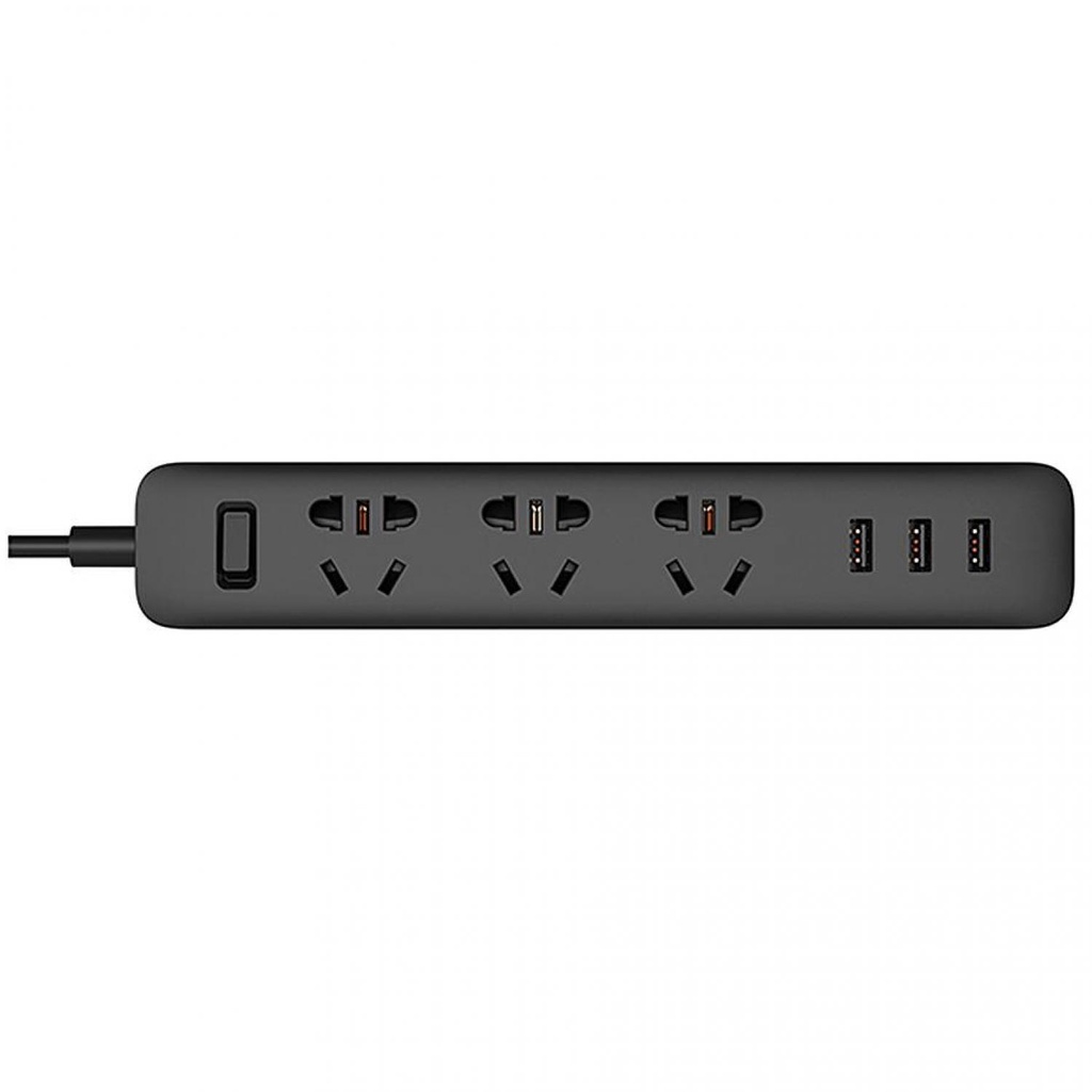 (BISA COD) FTIHSHP  Mi Power Strip 3 Plug dengan 3 USB Port 2A - XMCXB01QM (ORIGINAL)