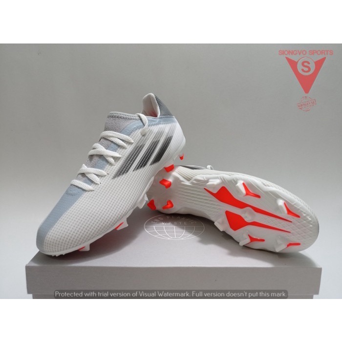 {MentariStore} SEPATU BOLA ANAK - ADIDAS X SPEEDFLOW . 3 FG JR ORIGINAL FY3305 WHITE Berkualitas