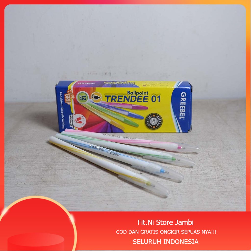 

Pulpen Trendee 01 Warna Murah Greebel