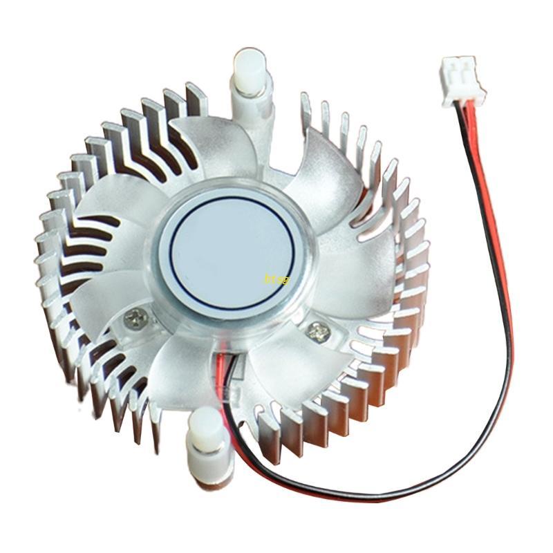 Btsg CPU Grafis Heatsink Pendingin Dengan Kipas 5V 12V Radiator Cooler Heat Sink Untuk 3W 5W 10W Chip Elektronik IC Komputer