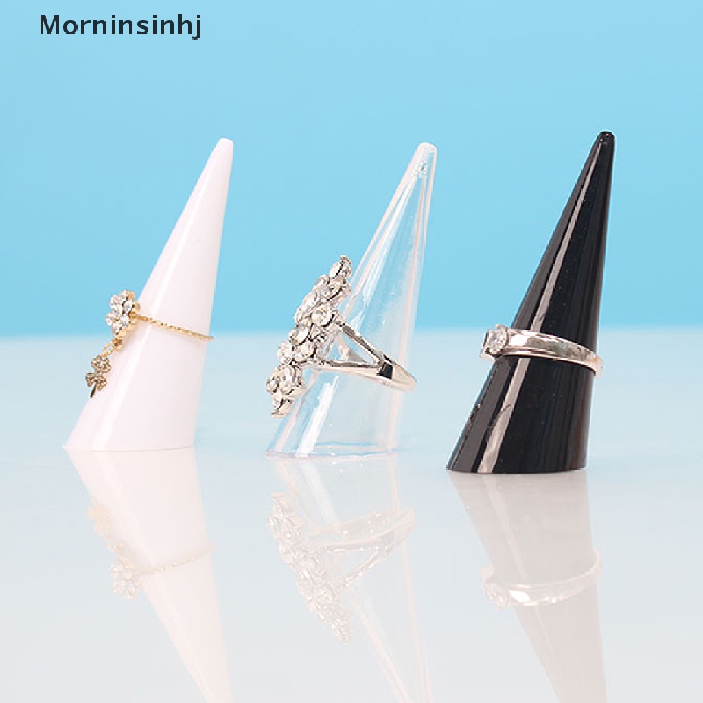 Mornin Finger Cone Ujung Jari Cincin Display Stand Tempat Perhiasan Penyimpanan Showca Plastik id