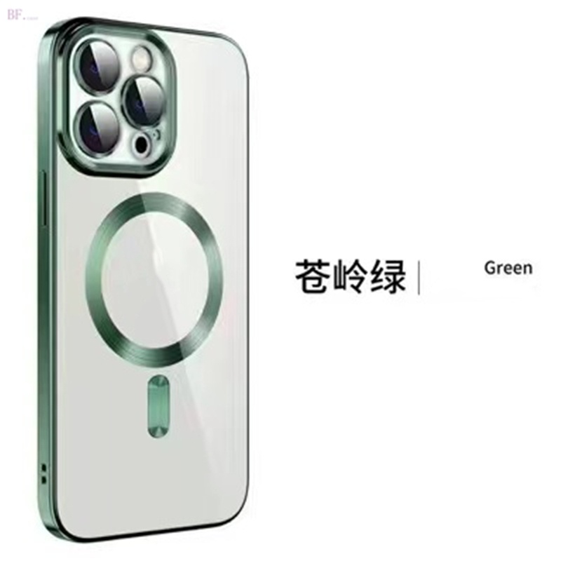 IPHONE Untuk Iphone14 13 12 11 Pro Max Electroplated Magnetic Tempered Glass Lens Protection Case