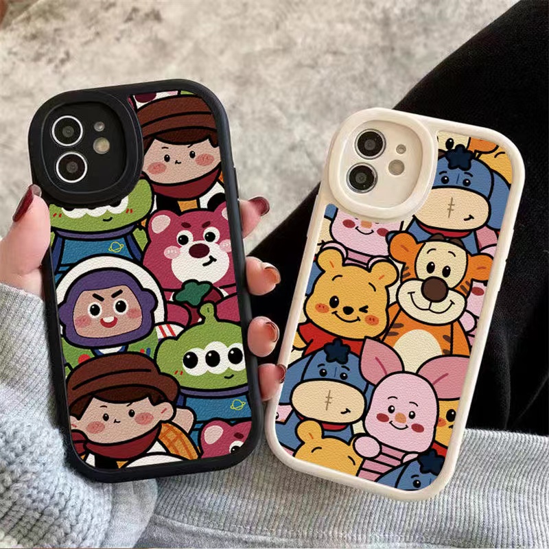 Softcase Silikon Realme C1 C2 5S 5i 6 7i 8i 8 Pro 9i C11 C20 C12 C15 C17 C21Y C25Y C35 RENO 4F 56 7Z Black Toy Story Winnie The POOTH mONSTER