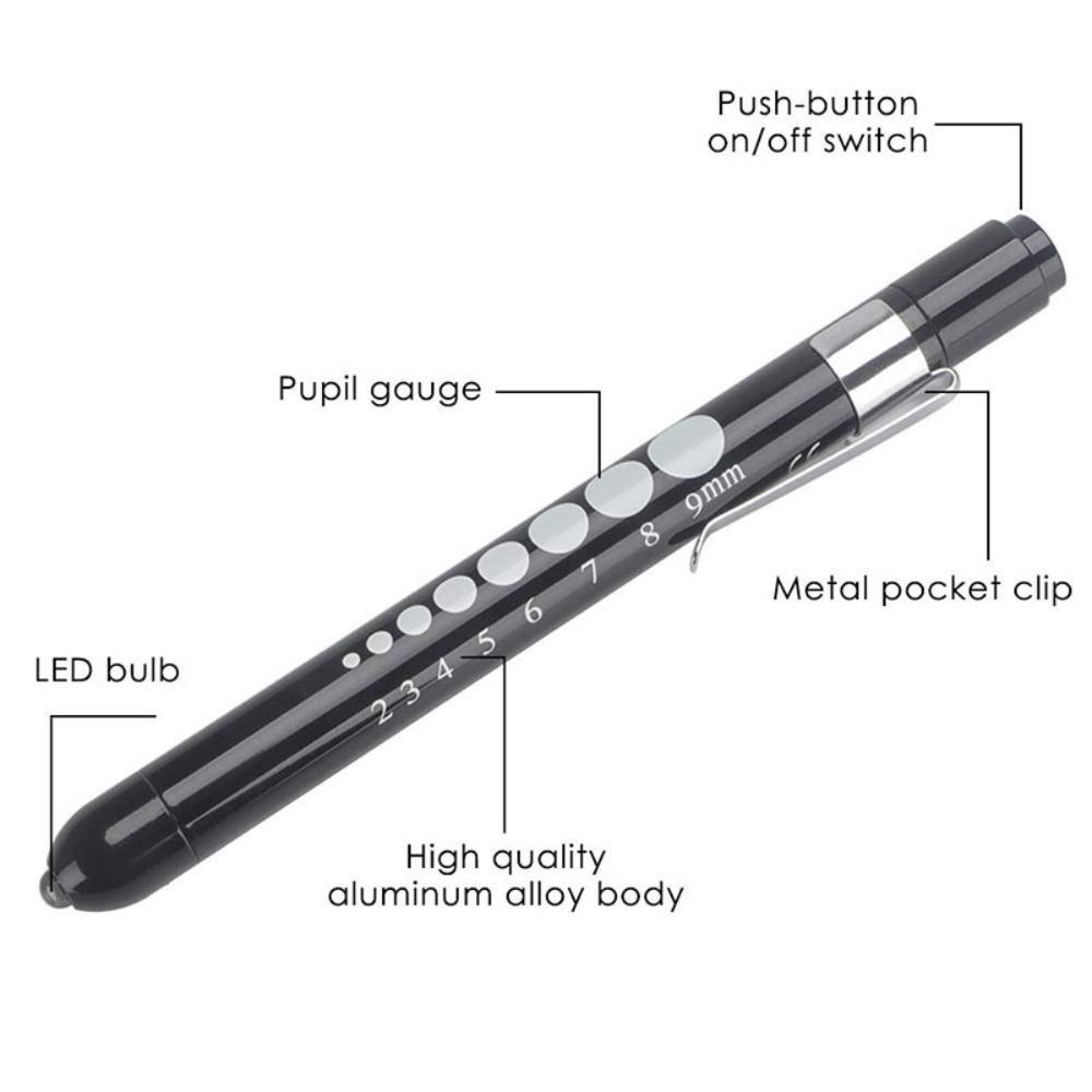 Agustinina Senter Led Departemen Ophthalmology Otolaryngology Led Pen Light Inspeksi Lampu Kerja Lampu Obor Diagnosis Darurat