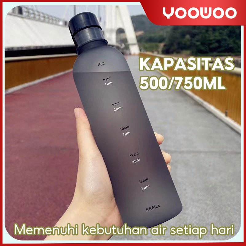 Botol minum 500ml &amp; 750ml / botol transparan / botol olahraga / botol portable