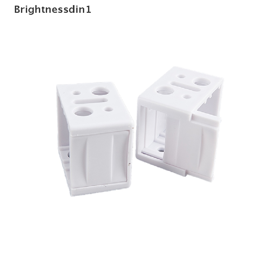 [Brightnessdin1] 2pcs White Blind s Low Profile Box Moung Untuk Window Blinds Rana Aksesoris Instalasi Plastik Butik