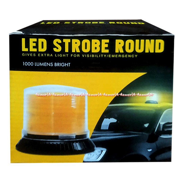 LED Stobe Round Lampu Sirine Emergency Mobil Lampu Peringatan Darurat  Pada Kendaraan Lampu Serine Emergeni Light Lamp