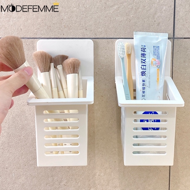 Bantalan Kuat Organizer Rak Removable Kamar Mandi Tempat Rak Dinding Kotak Penyimpanan Perhiasan Peralatan Makan Drain Storage Basket Kosmetik Perlengkapan Mandi Tempat Benda